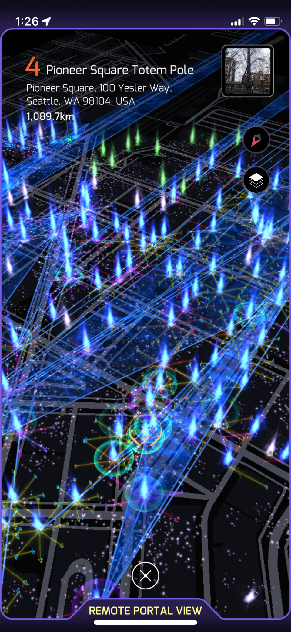 This, is a control field made from many triangles added on top of each other